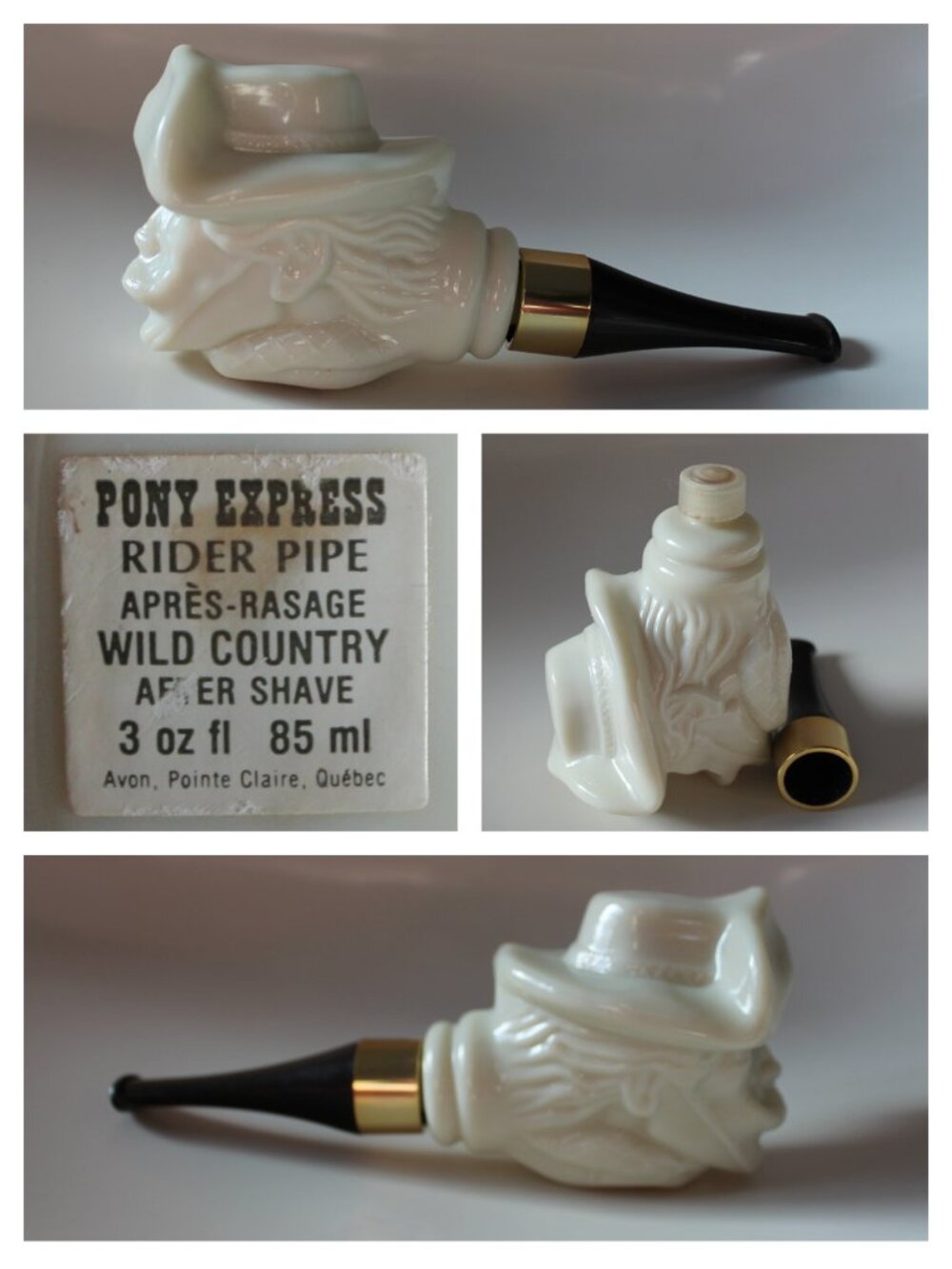 [AVON] ”PONY EXPRESS Rider Pipe" Wild Country Aftershave (Québec)